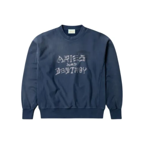 Aries And Destroy Cotton Sweatshirt