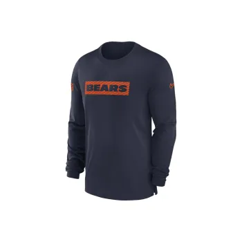 Nike Chicago Bears Sideline Player Team Issue Men's Nike Dri FIT Long Sleeve Top