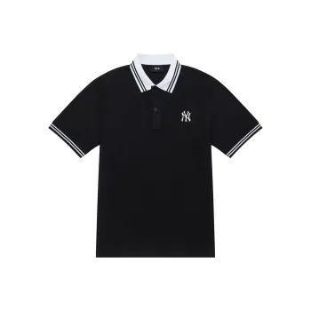 MLB New York Yankees MLB Basic Logo SS24 Polo Shirt Unisex Black