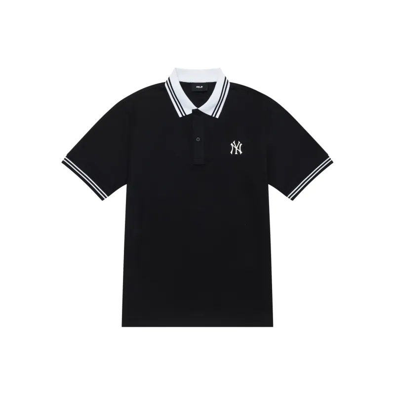 MLB New York Yankees MLB Basic Logo SS24 Polo Shirt Unisex Black-0