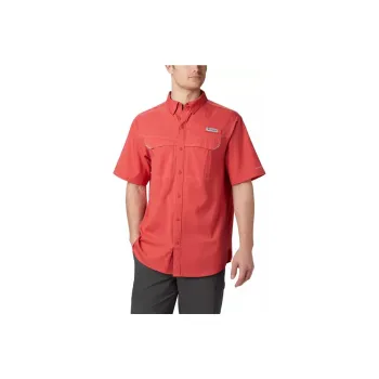 Columbia PFG Low Drag Offshore™ Short Sleeve Shirt Shirt Men's Sunset Red