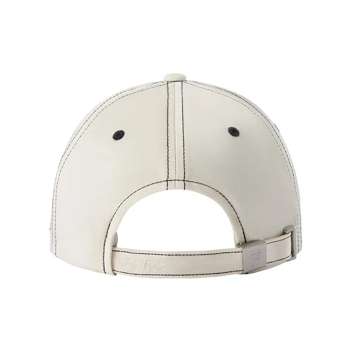 FILA FUSION Cotton Baseball Caps Unisex Water Ecru-2