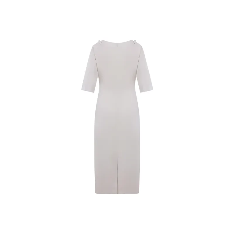 Valentino Short Sleeved Dress Women's White-1