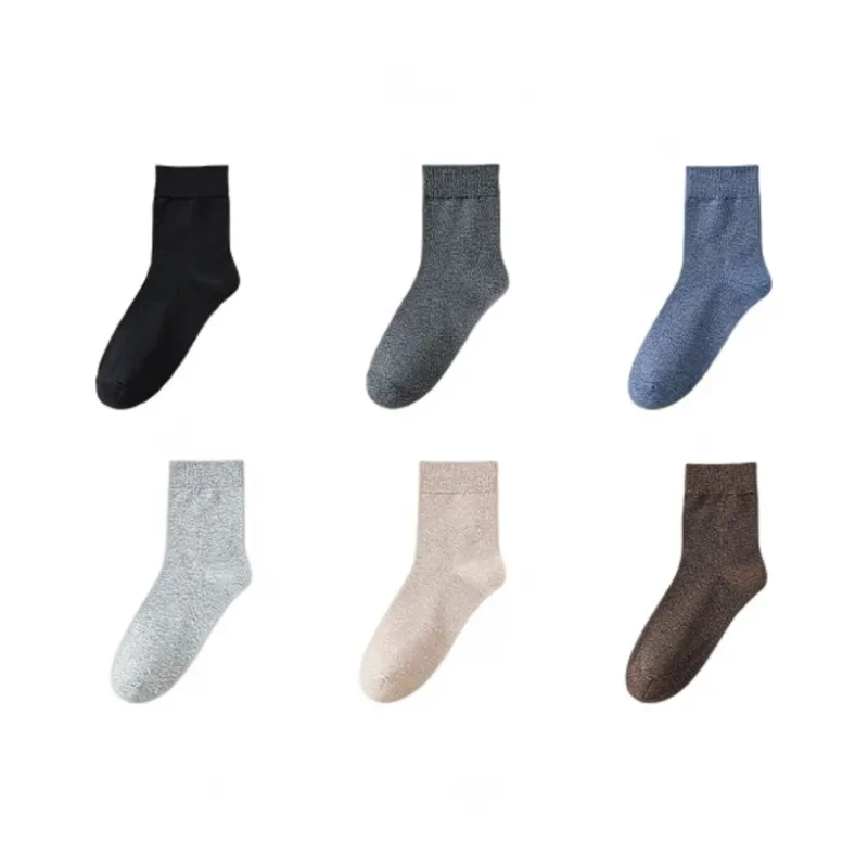 H YXIANG Mid Calf Socks Unisex 6 Pack-10