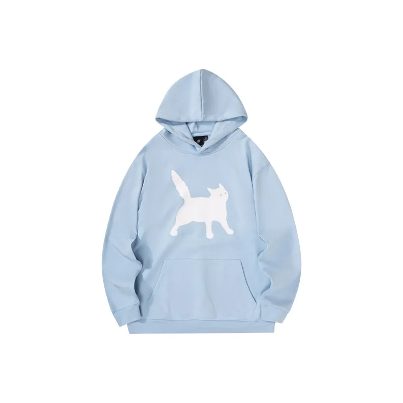 Suamoment Sweatshirt Spring Fall American Casual Loose Fit Hoodie Unisex-4