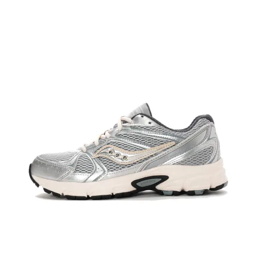 Saucony Ride Millennium Anti Slip Wear Resistant Low Top Casual Shoes Women's Silver