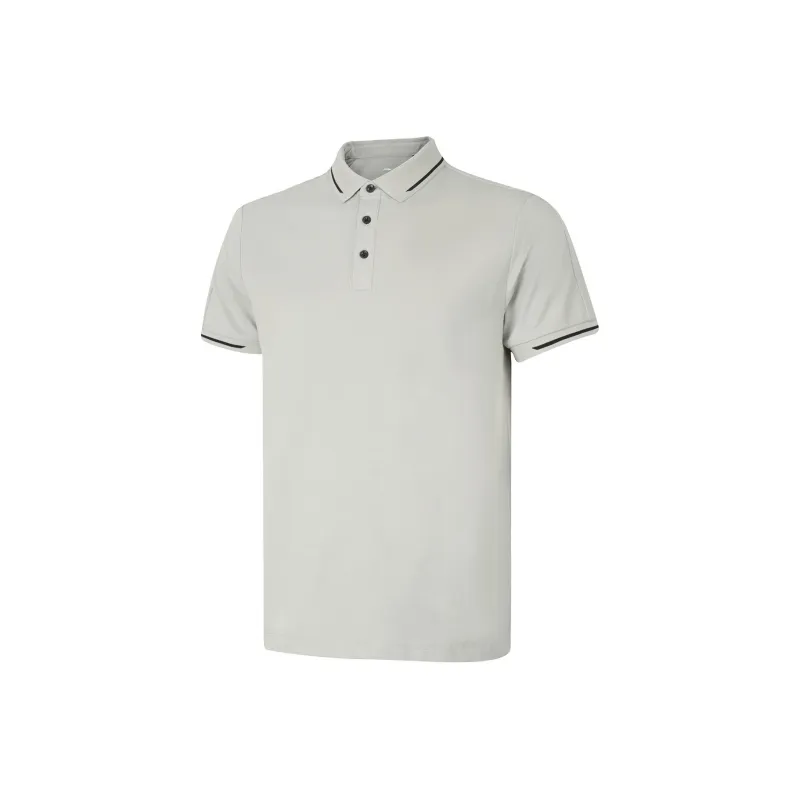 LiNing Polo Shirt Men's Camel Gray-0