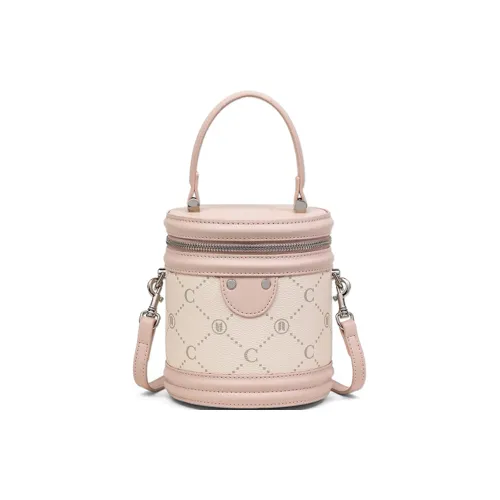 COMELY Synthetic Leather Bucket Bag, Shoulder Bag, Crossbody Bag, Handbag Women's Pink