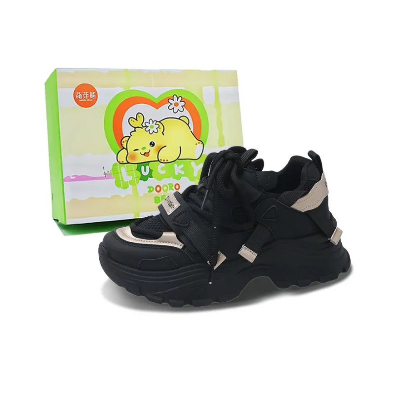Budding Bear Anti Slip And Wear Resistant Height Increasing Low Top Chunky Sneakers Women's-4