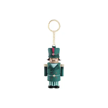 Kate Spade Cow Split Leather Bag Charm Bag Accessory Women's Green & Multicolor