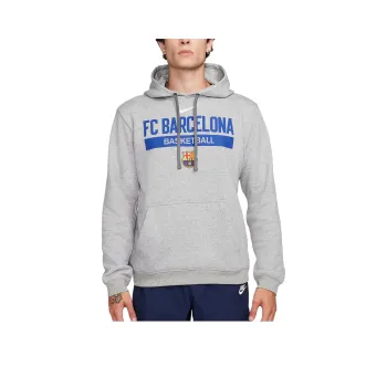 Nike F.C. Barcelona Club Fleece Sweatshirt Men's Gray