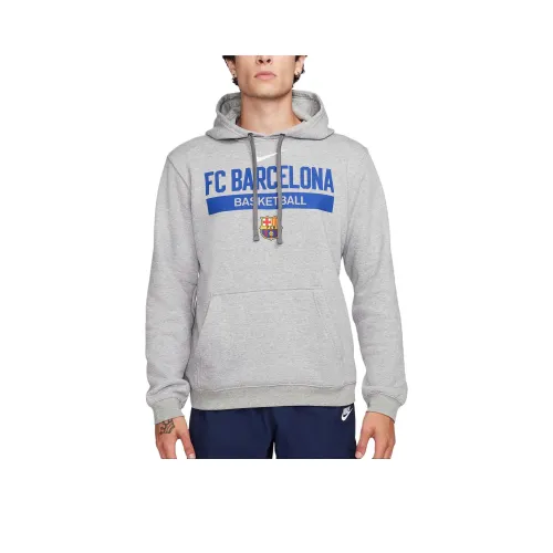 Nike F.C. Barcelona Club Fleece Sweatshirt Men's Gray