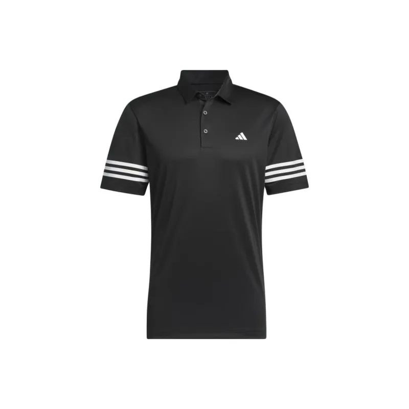 Adidas 3 Stripes Polo Shirt Polo Shirt Men's Black-0