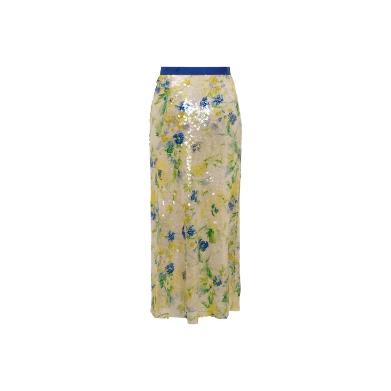 MSGM Sequinned Maxi Skirt-1