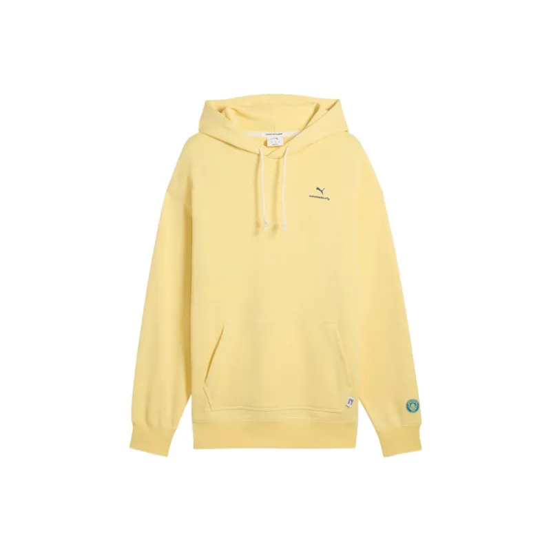 PUMA Manchester CityMMQ Hoodie Sweatshirt Men's Light Lemon-0