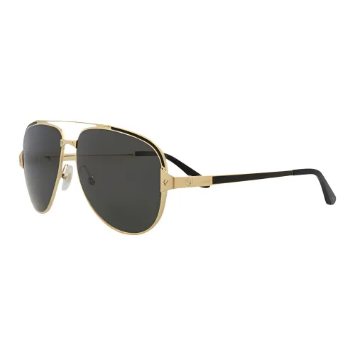 CARTIER Aviator Sunglasses Men's Black