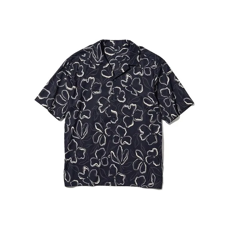UNIQLO Shirts Unisex Navy Blue-0