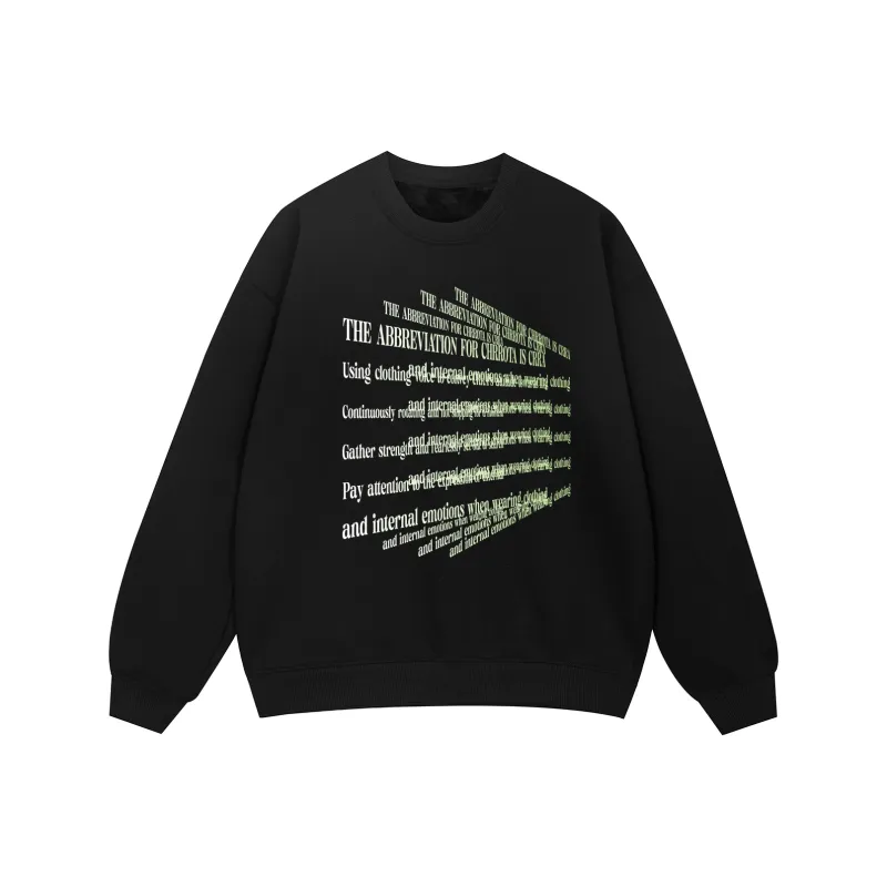 CHRROTA Thickened And Fleece-Lined Sweatshirt Unisex-0