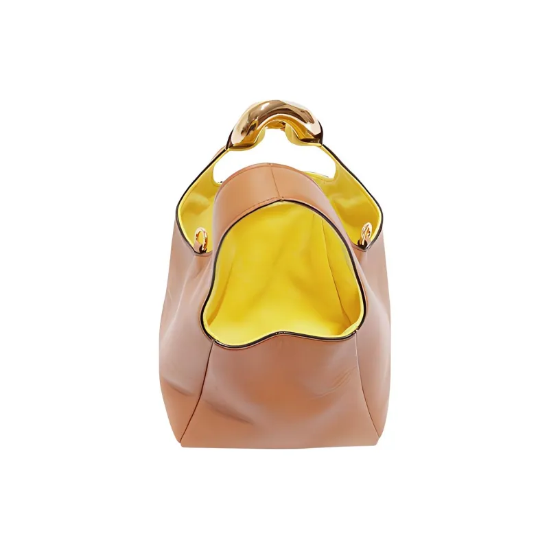 JW Anderson Full Grain Lambskin Shoulder Bag, Crossbody Bag, Handbag Women's Umber-3