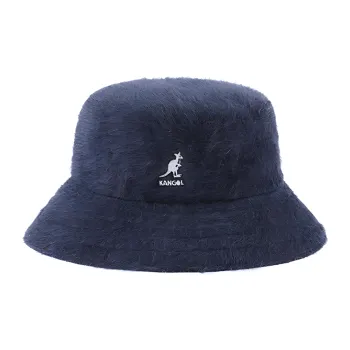 KANGOL Rabbit Fur Modified Acrylic Polyamide Bucket Hats Women's Blue
