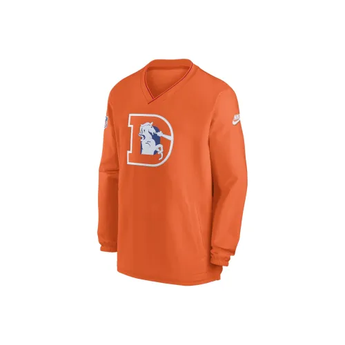 Nike pink Broncos Logo Men's Nike Nfl Long Sleeve Windshirt
