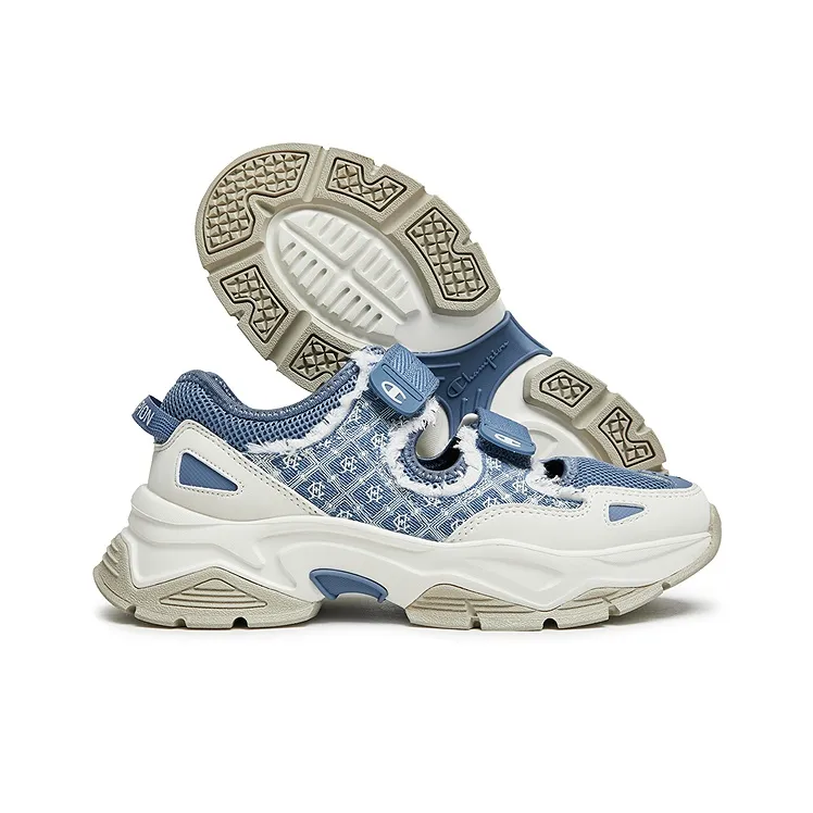 Champion Support Low Top Casual Shoes Women's Macedonian Blue/Milk White-1