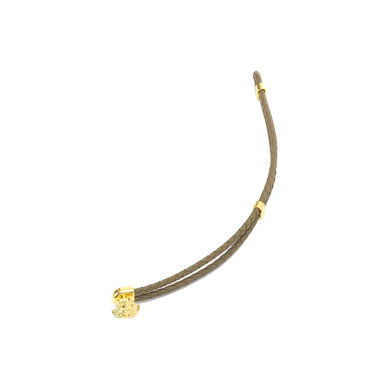VERSACE Medusa Braided Leather Bracelet-2