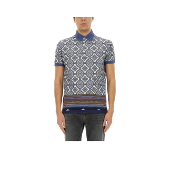 ETRO Geometric print Polo Shirt