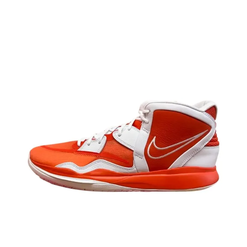 Nike Kyrie Infinity Anti Slip Wear Resistant Mid Top Basketball Shoes Men's Orange-0
