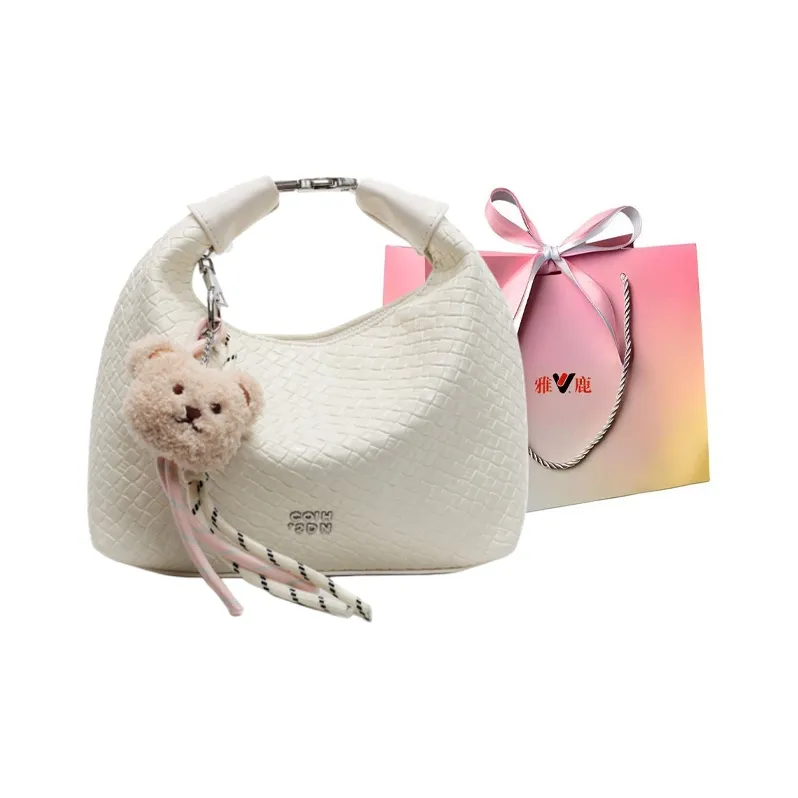 Yalu PU Shoulder Bag, Crossbody Bag, Handbag Women's Black/Ecru/Silver/Blue/Pink-7