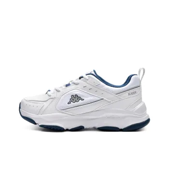 Kappa Back to Back Anti Slip Wear Resistant Low Top Chunky Sneakers Unisex White Blue