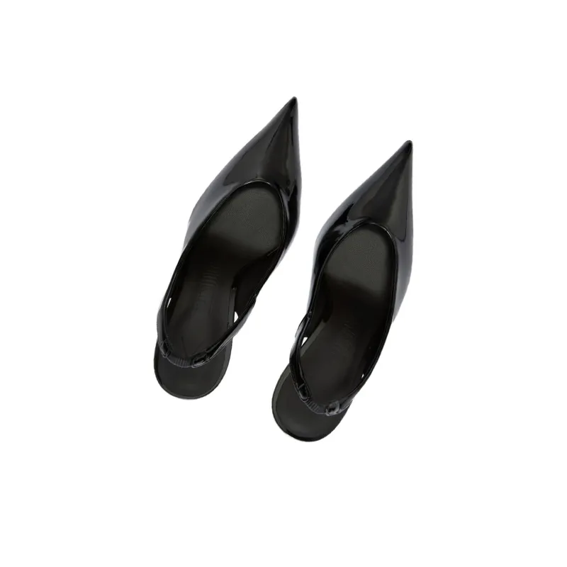 The Attico Viper Irregular Heel High Heels 9.5cm Women's Black-2