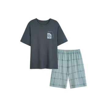 FENTENGCARE Pajama Set Men's Peacock Green