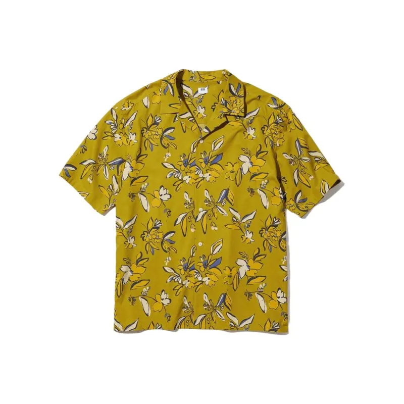 UNIQLO Shirt Unisex Earth Yellow-0