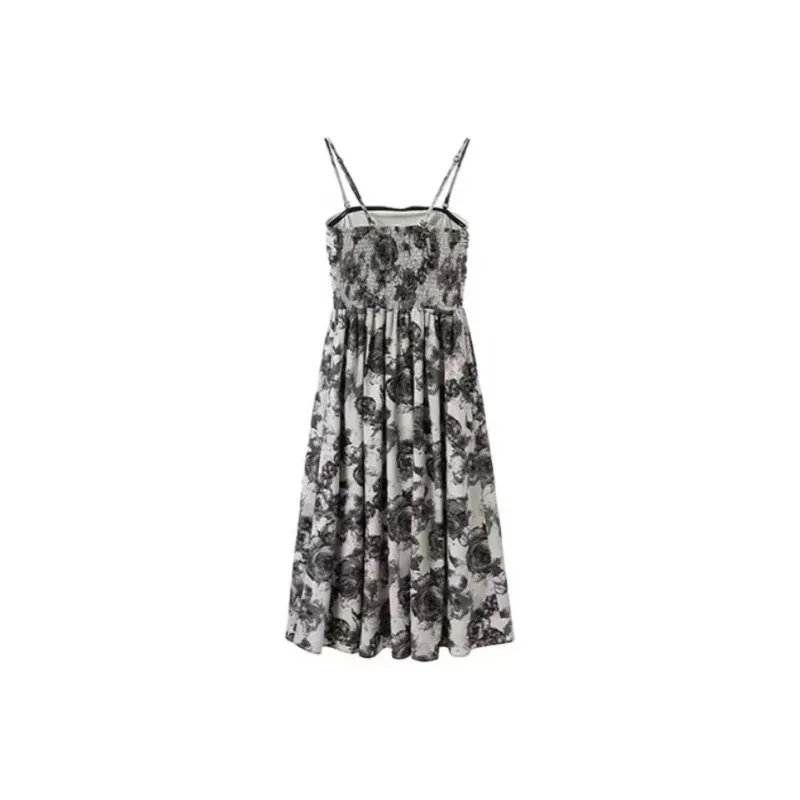 PUREIDOL Slip Dress Women's Ink Wash-1