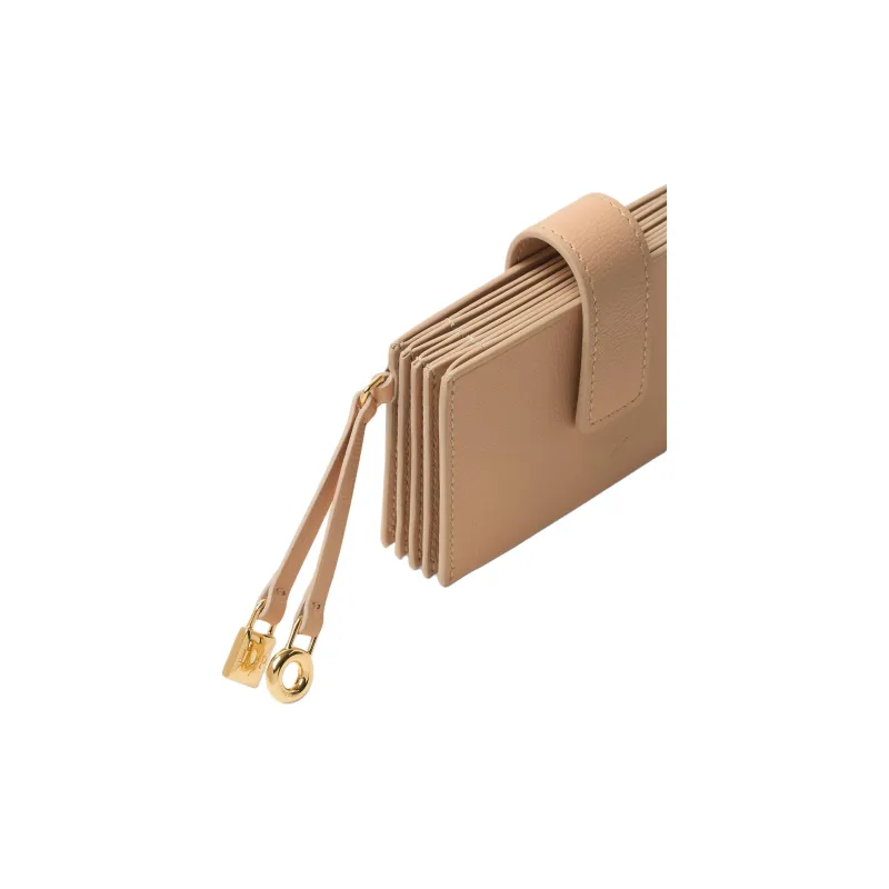 Loro Piana Extra Calfskin Card Holder Women's Light Lacteal-3