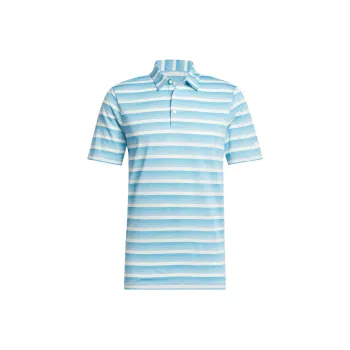 Adidas Two-Color Striped Polo Shirt Polo Shirt Men's Half Blue