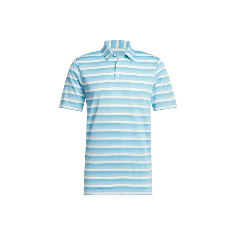 Adidas Two-Color Striped Polo Shirt Polo Shirt Men's Half Blue-0