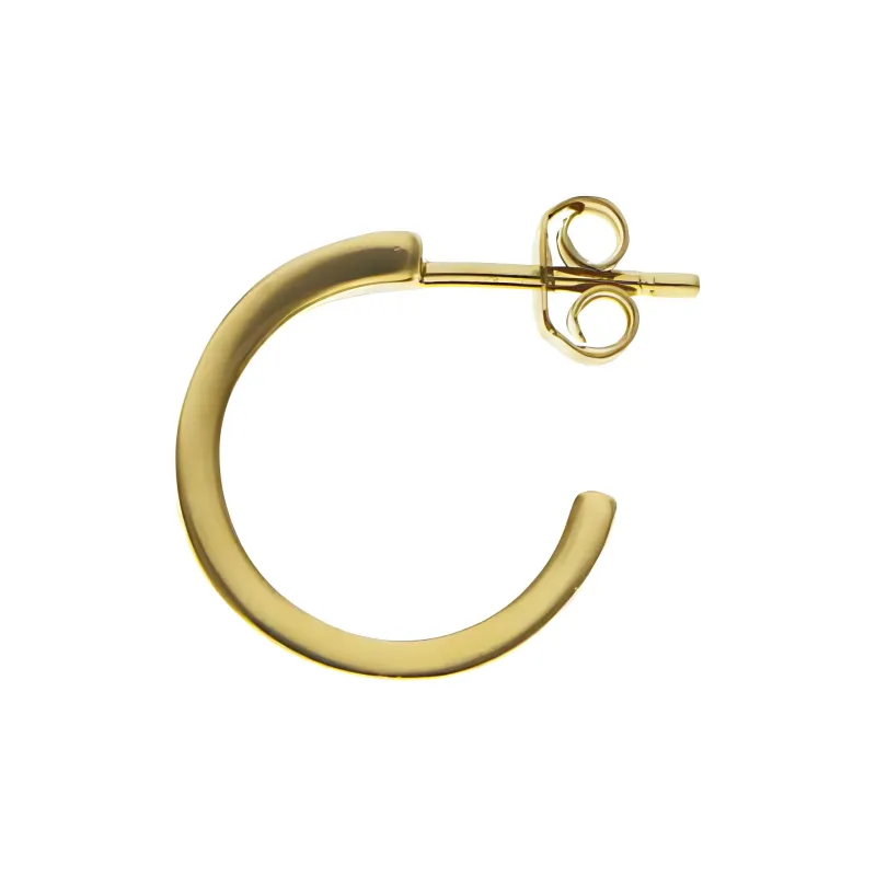 COACH Enamel Brass Plated Enamel Glass Titanium Earrings Women's Gold-2
