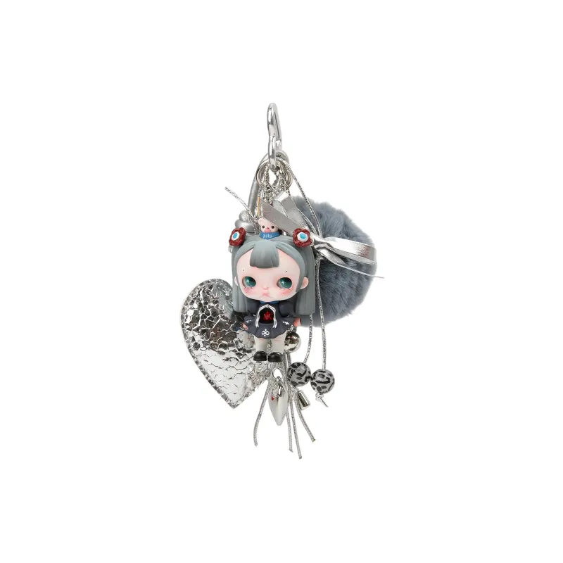 [Set Scenery & Resculpt] POP MART TinyTiny Opening Collection Key Of Balance, Plush, Heart, Keychain Hang Tag Box 15cm-1