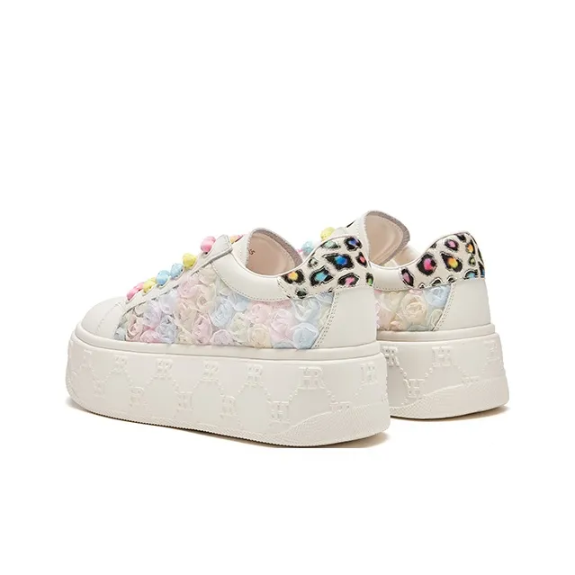 HR Skateboard Shoes Women's Beige Multicolor-3