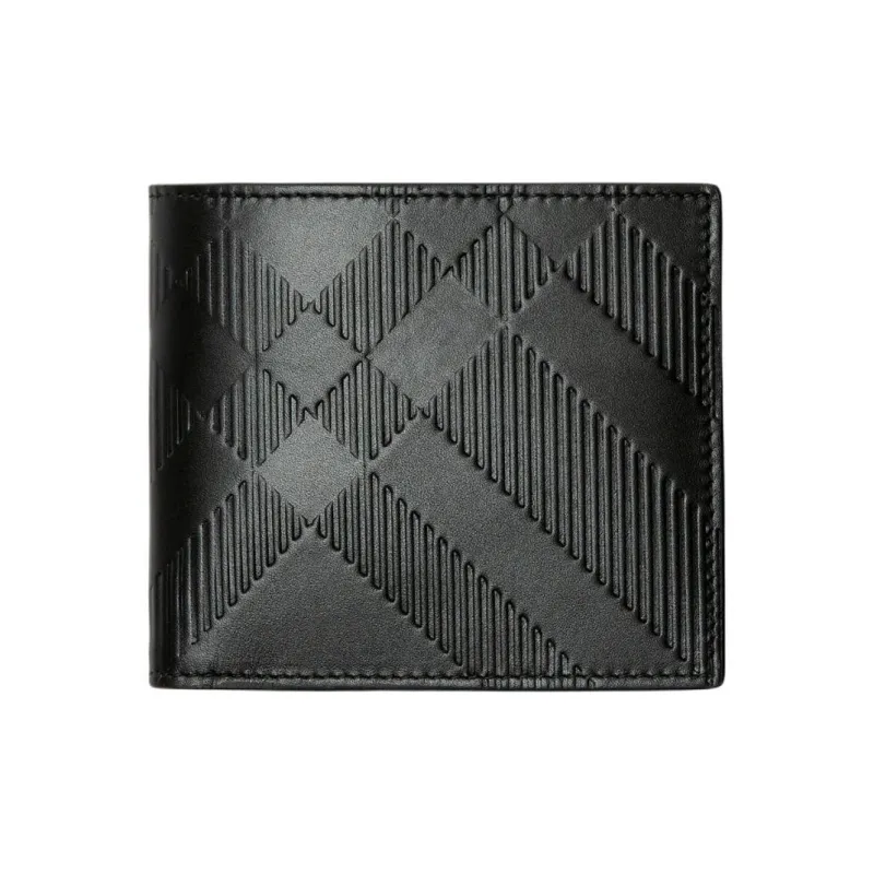 Burberry Cow Leather Wallet Men's Black-0