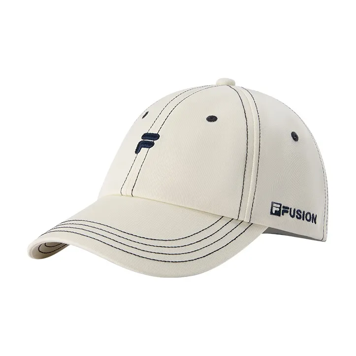 FILA FUSION Cotton Baseball Caps Unisex Water Ecru-0