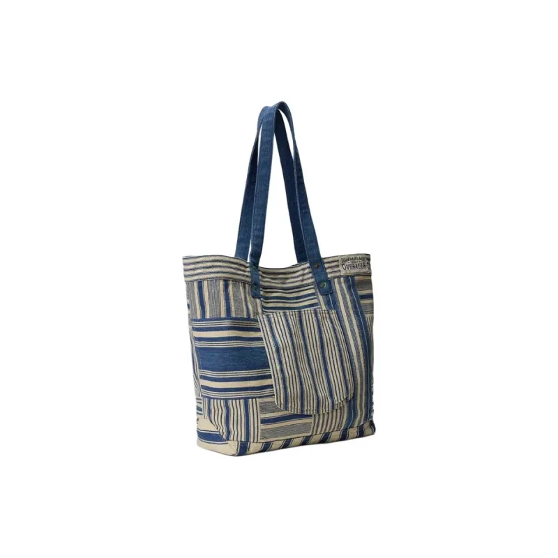 Ralph Lauren Fabric Tote Bag, Shopping Bag, Handbag Men's Blue & Multicolor-1