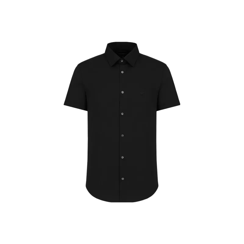 EMPORIO ARMANI Short sleeved Stretch Nylon blend Shirt-0