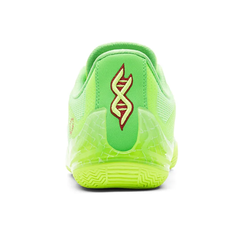 PEAK Cushioning, Slip Resistant, Abrasion Resistant, Coverage, Rebound Low Top Basketball Shoes Men's Shimmery Green-4
