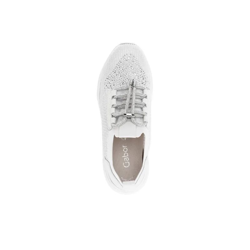 Gabor Fashion Low Top Casual Shoes Women's White-3