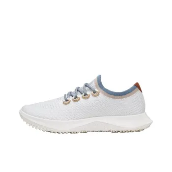 Allbirds Tree Dasher Shock Absorbers With Slip Resistant Features Low Top Running Shoes Women's White Blue