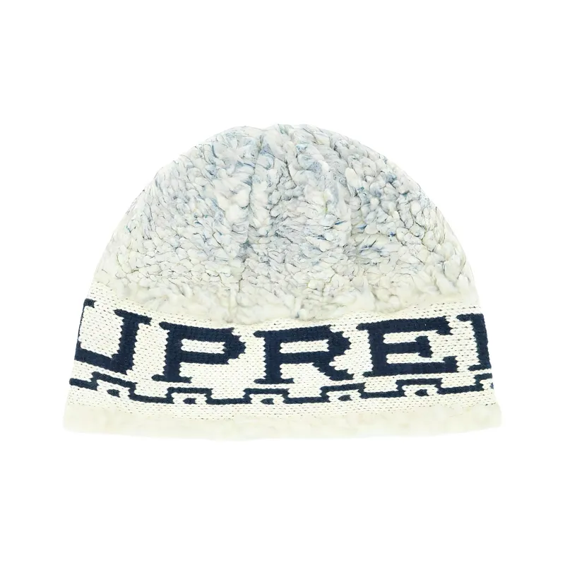 Supreme Sherpa Logo Beanie-0