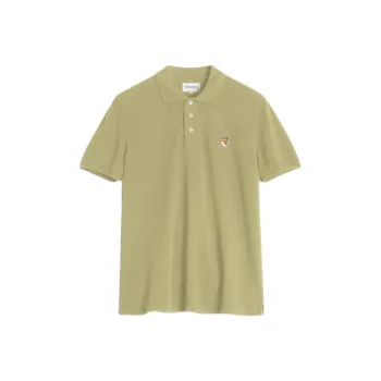 Maison Kitsune Fox Head patch Polo Shirt